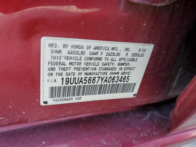 Photo 10 from auction – 2000 ACURA 3.2TL with VIN 19UUA5667YA063465
