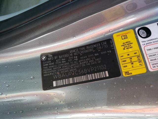Photo 10 from auction – 2011 BMW 128 I with VIN WBAUP7C56BVP21102