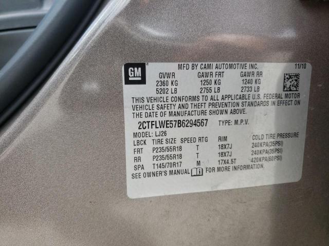 Photo 10 from auction – 2011 GMC TERRAIN SL with VIN 2CTFLWE57B6294567