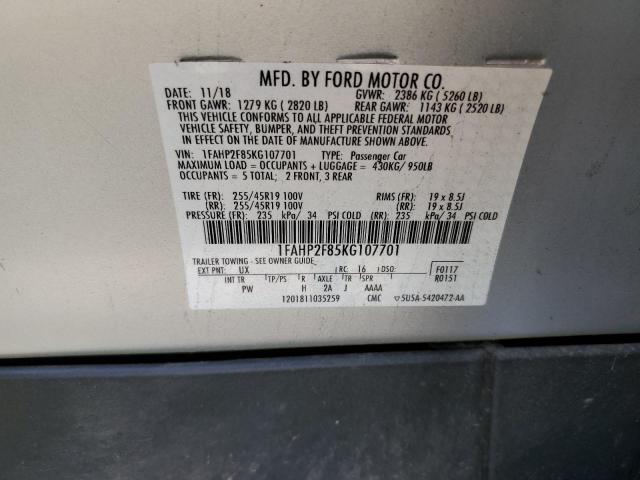 Photo 10 from auction – 2019 FORD TAURUS LIM with VIN 1FAHP2F85KG107701