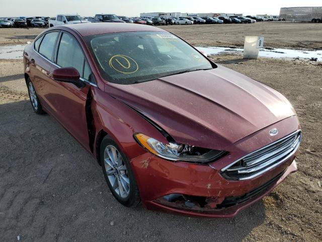 FORD FUSION SE 2017 with VIN 3FA6P0HD6HR406914 - Photo from auction