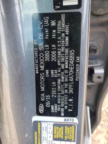 Photo 10 from auction – 2017 KIA FORTE LX with VIN 3KPFL4A70HE048895