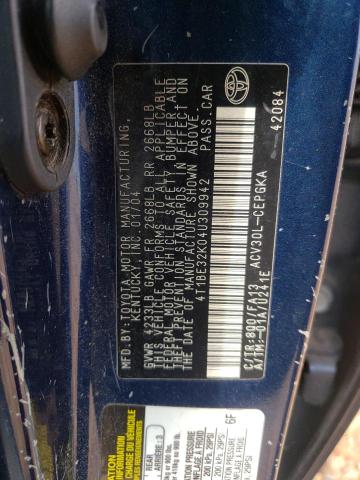 Photo 10 from auction – 2004 TOYOTA CAMRY LE with VIN 4T1BE32K04U309942