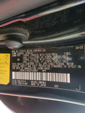 Фото 10 с аукциона – 2003 TOYOTA HIGHLANDER с VIN JTEHF21AX30142859