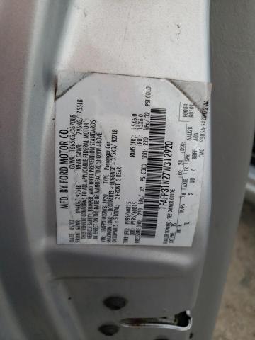 Photo 10 from auction – 2007 FORD FOCUS ZX3 with VIN 1FAFP31N27W312920