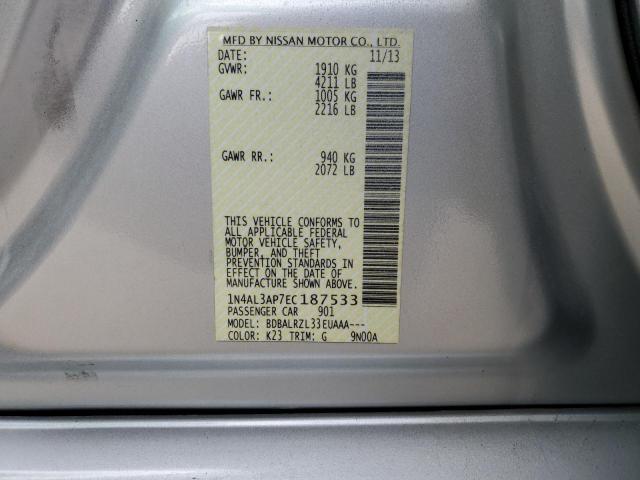 Photo 10 from auction – 2014 NISSAN ALTIMA 2.5 with VIN 1N4AL3AP7EC187533