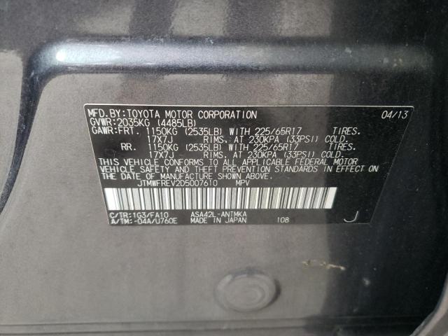 Photo 10 from auction – 2013 TOYOTA RAV4 XLE with VIN JTMWFREV2D5007610