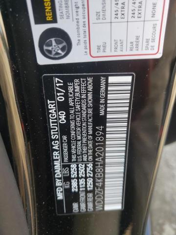 Photo 10 from auction – 2017 MERCEDES-BENZ E 300 4MAT with VIN WDDZF4KB8HA201894