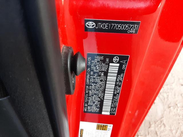 Photo 10 from auction – 2005 TOYOTA SCION TC with VIN JTKDE177050057231