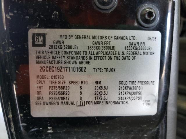 Photo 10 from auction – 2007 CHEVROLET SILVERADO with VIN 2GCEC19Z171101602
