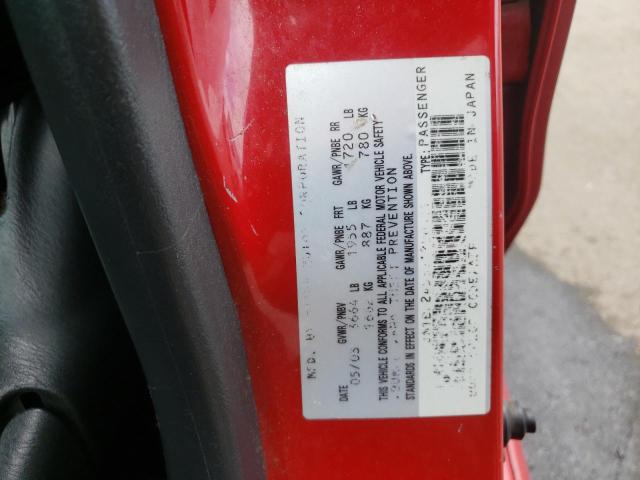 Photo 10 from auction – 2003 MAZDA PROTEGE PR with VIN JM1BJ245331200411