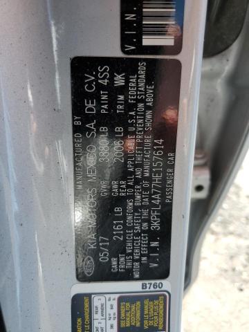 Photo 10 from auction – 2017 KIA FORTE LX with VIN 3KPFL4A77HE157614