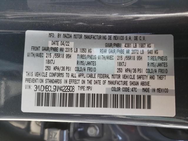 Photo 10 from auction – 2022 MAZDA CX-30 PREF with VIN 3MVDMBCL9NM422908