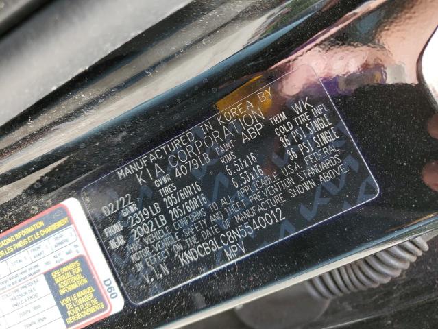 Photo 10 from auction – 2022 KIA NIRO LX with VIN KNDCB3LC8N5540012