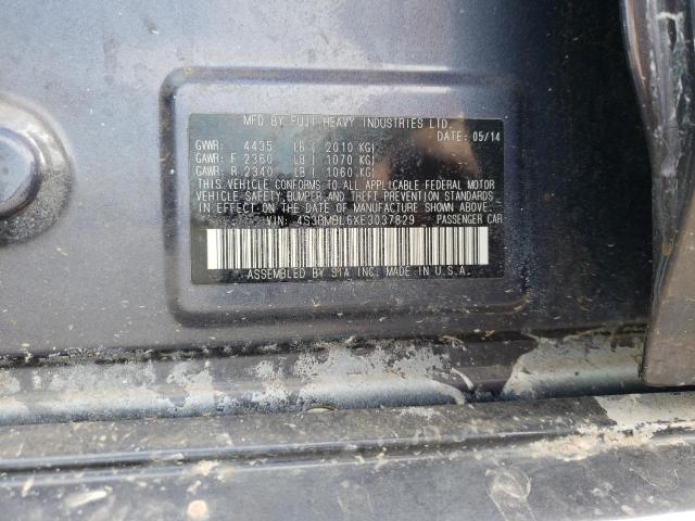 Photo 10 from auction – 2014 SUBARU LEGACY 2.5 with VIN 4S3BMBL6XE3037829