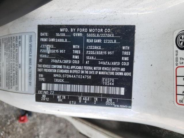 Photo 10 from auction – 2010 FORD TRANSIT CO with VIN NM0LS7DN4AT024756