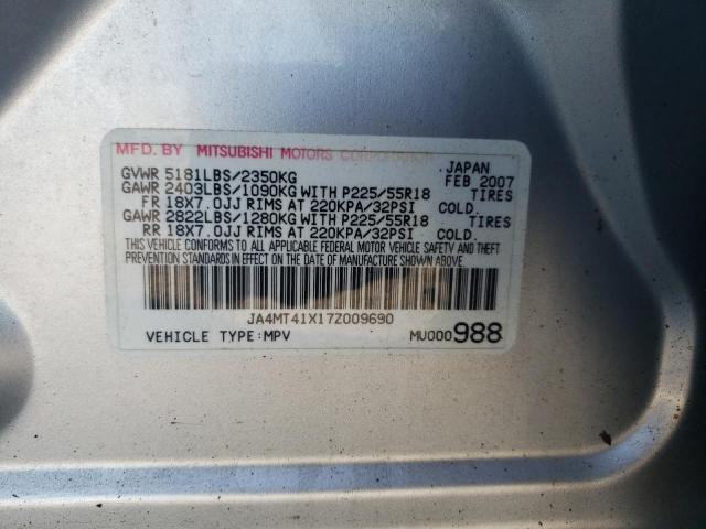 Photo 10 from auction – 2007 MITSUBISHI OUTLANDER with VIN JA4MT41X17Z009690