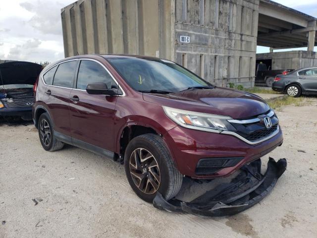 HONDA CR-V SE 2016 with VIN 2HKRM3H45GH535259 - Photo from auction