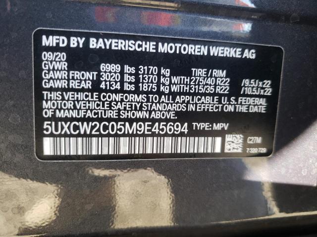 Photo 10 from auction – 2021 BMW X7 XDRIVE4 with VIN 5UXCW2C05M9E45694