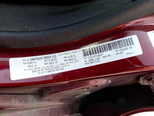 Photo 10 from auction – 2015 CHRYSLER 200 LIMITE with VIN 1C3CCCAB7FN609477