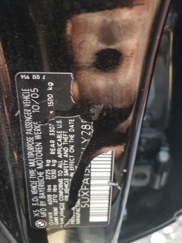 Photo 10 from auction – 2006 BMW X5 3.0I with VIN 5UXFA13596LY28512