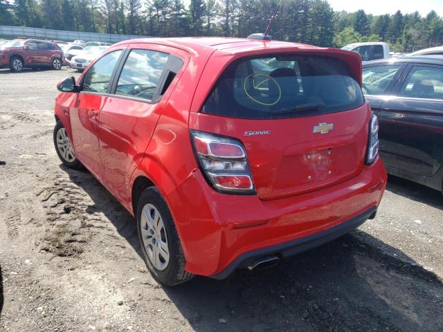 Photo 3 from auction – 2020 CHEVROLET SONIC with VIN 1G1JG6SB9L4122010