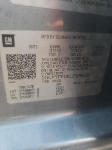 Photo 10 from auction – 2020 CHEVROLET SILVERADO with VIN 1GCPYFED9LZ100572
