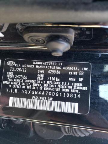 Photo 10 from auction – 2013 KIA OPTIMA EX with VIN 5XXGN4A70DG110814
