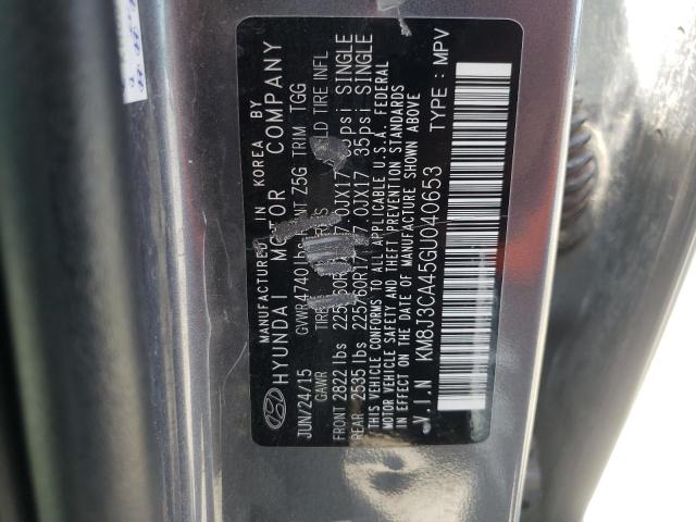 Photo 10 from auction – 2016 HYUNDAI TUCSON LIM with VIN KM8J3CA45GU040653