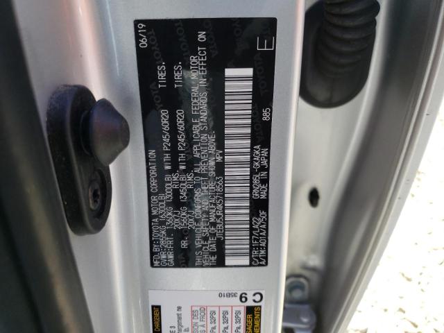 Photo 10 from auction – 2019 TOYOTA 4RUNNER SR with VIN JTEBU5JR4K5718563