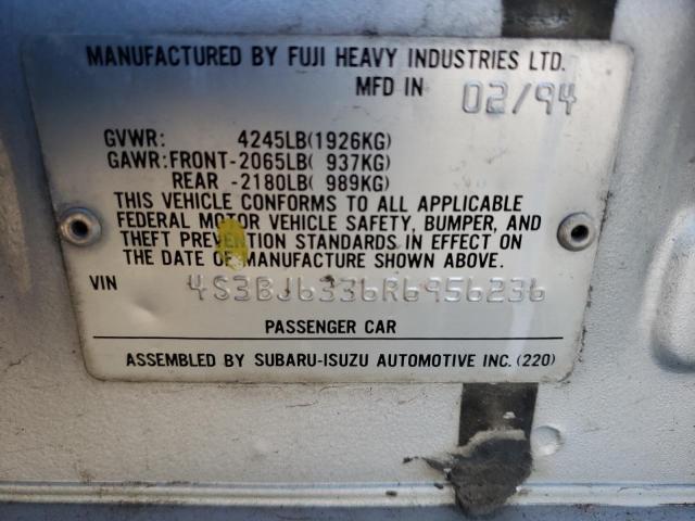 Photo 10 from auction – 1994 SUBARU LEGACY L with VIN 4S3BJ6336R6956236