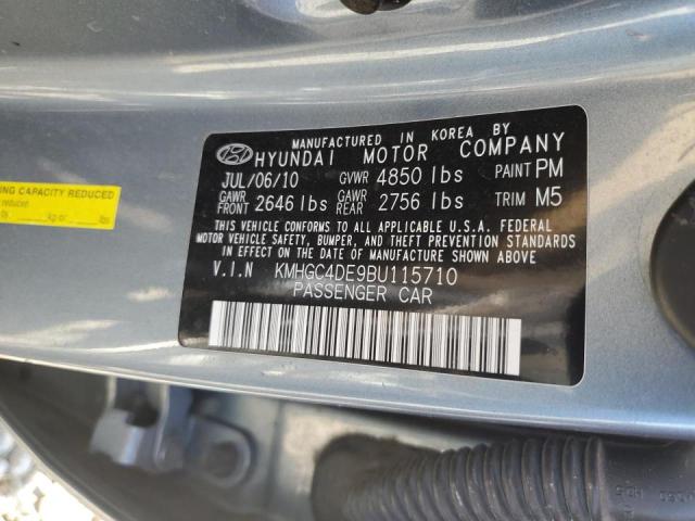 Photo 10 from auction – 2011 HYUNDAI GENESIS 3. with VIN KMHGC4DE9BU115710