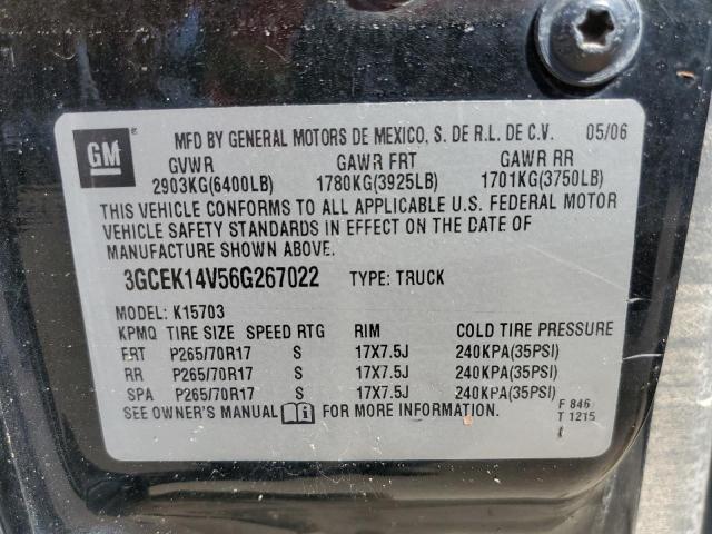 Photo 10 from auction – 2006 CHEVROLET SILVERADO with VIN 3GCEK14V56G267022