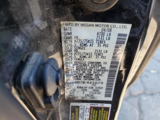 Photo 10 from auction – 2008 NISSAN FRONTIER K with VIN 1N6BD06T78C445079