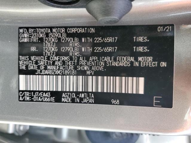 Photo 10 from auction – 2021 LEXUS NX 300 BAS with VIN JTJDARBZXM2189181