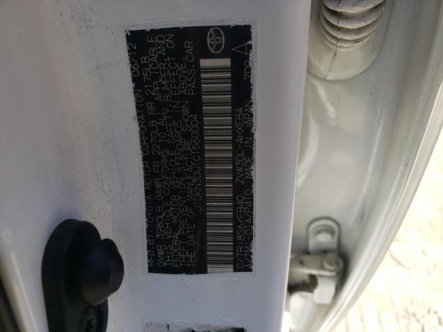 Фото 10 с аукциона – 2012 TOYOTA PRIUS с VIN JTDKN3DU1C1560004