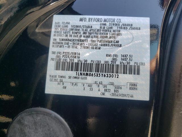 Photo 10 from auction – 2005 LINCOLN LS with VIN 1LNHM86SX5Y633012