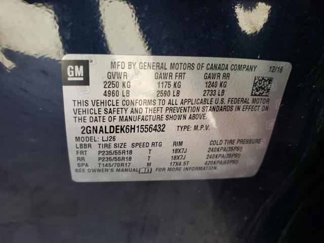 Photo 10 from auction – 2017 CHEVROLET EQUINOX PR with VIN 2GNALDEK6H1556432