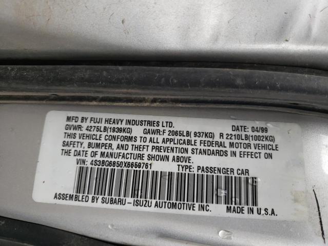 Photo 10 from auction – 1999 SUBARU LEGACY OUT with VIN 4S3BG6850X6659761