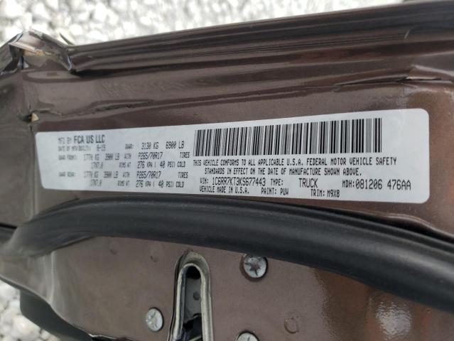 Photo 10 from auction – 2019 RAM 1500 CLASS with VIN 1C6RR7KT3KS677443