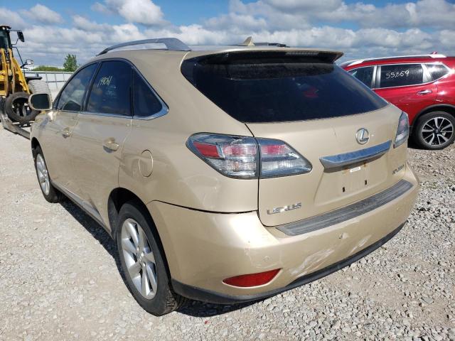 Photo 3 from auction – 2010 LEXUS RX 350 with VIN JTJBK1BA1A2002793