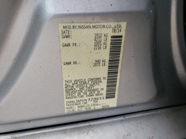 Photo 10 from auction – 2015 NISSAN ALTIMA 2.5 with VIN 1N4AL3AP1FN329655