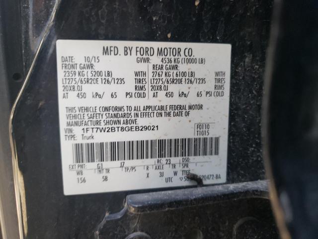 Photo 10 from auction – 2016 FORD F250 SUPER with VIN 1FT7W2BT8GEB29021