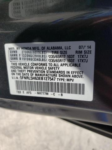 Photo 10 from auction – 2014 HONDA ODYSSEY EX with VIN 5FNRL5H63EB127547