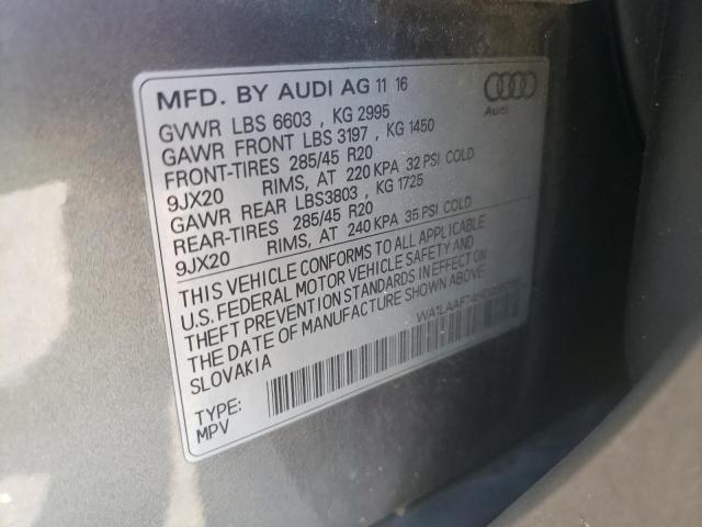 صورة رقم 10 من المزاد - 2017 AUDI Q7 PREMIUM مع VIN WA1LAAF74HD035756