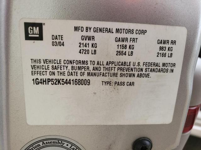 Photo 10 from auction – 2004 BUICK LESABRE CU with VIN 1G4HP52K544168009