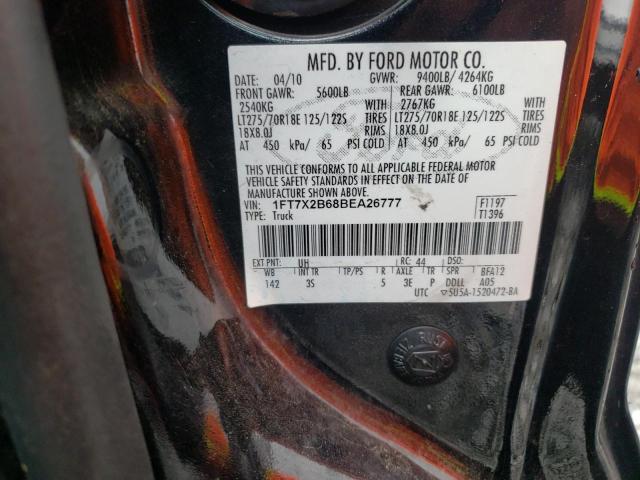 Photo 10 from auction – 2011 FORD F250 SUPER with VIN 1FT7X2B68BEA26777