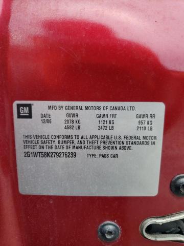 Photo 10 from auction – 2007 CHEVROLET IMPALA LT with VIN 2G1WT58K279276239