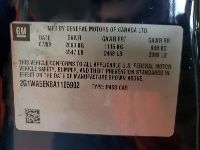 Photo 10 from auction – 2010 CHEVROLET IMPALA LS with VIN 2G1WA5EK8A1105902