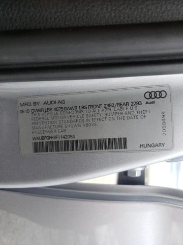 Photo 10 from auction – 2015 AUDI S3 PREMIUM with VIN WAUBFGFF3F1142094